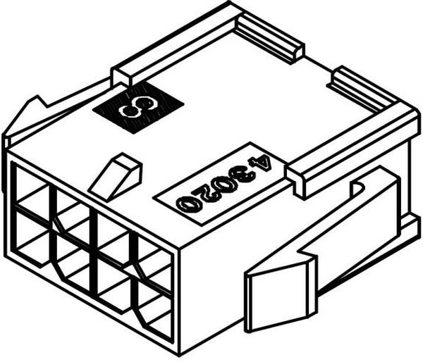 0430201400, Вилка, провод-провод, "папа", Micro-Fit 3.0, 3мм, PIN: 14, 5А