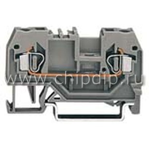 280-901, Соединитель: на рейку, 280, 0,08-2,5мм2, Кол-во полюс: 1, клеммы: 2