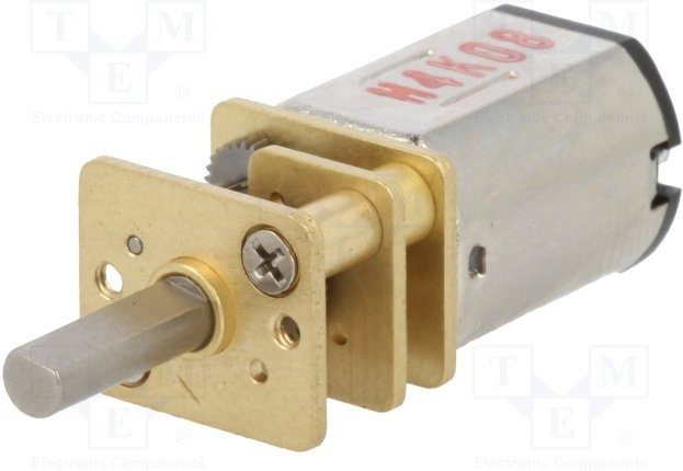 1000, Двигатель: DC, с редуктором, HP, 6ВDC, 1,6А, Ось: D профиль, 5: 1