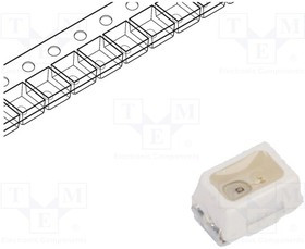VLMG21K1L2-GS08, Standard LEDs - SMD Green Clear Non-Diff
