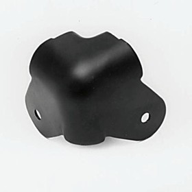 C1819K, Two Leg Wrap Around Black Metal Cabinet Corner Protector