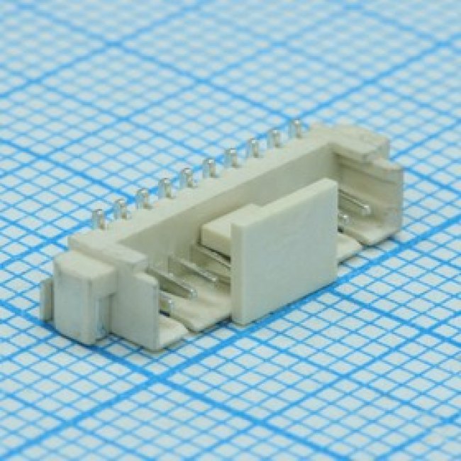 DS1020-03-10MVT1-R, Разъем провод-плата SMD без фланца обжимной 10 контактов шаг 1.25мм DS1020-03-10MVT1-R, Разъем провод-плата SMD без фланца обжимной 10 контактов шаг 1.25мм