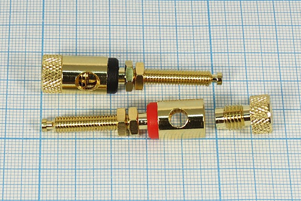 Клемма приборная, чёрная; №1279 B клемма приб 4,0&amp;5,0\раз&amp;каб\ чер\11x52\мет\Au\\