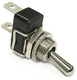 KN3E-101MP on-off, Тумблер двухпозиционный однополюсный KN3E-101MP, 46.7х14.5х22.9 мм, ON-OFF, SPST, 6 А, 250 В, 50 мОм, 2 контакта, под па