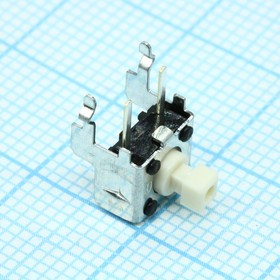 B3F3150, Кнопка тактильная 6х6мм угловая h=3.9.6mm усилие нажатия 0.98N(100гр) 0.05А 24В монтаж в отверстие