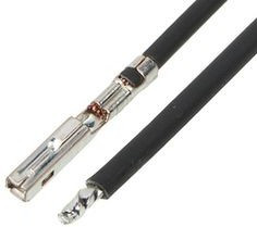 216301-1122, Rectangular Cable Assemblies MX150 F-S 150MM 14 AWG LEADS BK Sn
