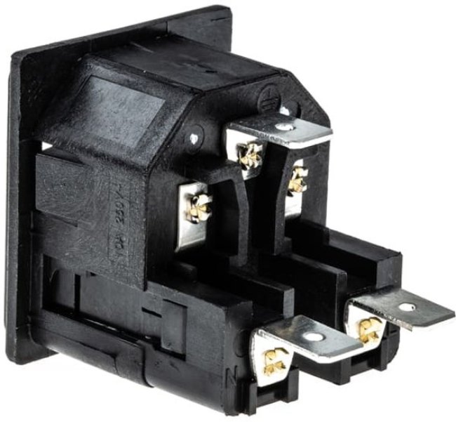 PF0033/15/63, Разъем: питания AC, гнездо, "папа", 10А, 250ВAC, IEC 60320, UL94V-0 PF0033/15/63, Разъем: питания AC, гнездо, "папа", 10А, 250ВAC, IEC 60320, UL94V-0