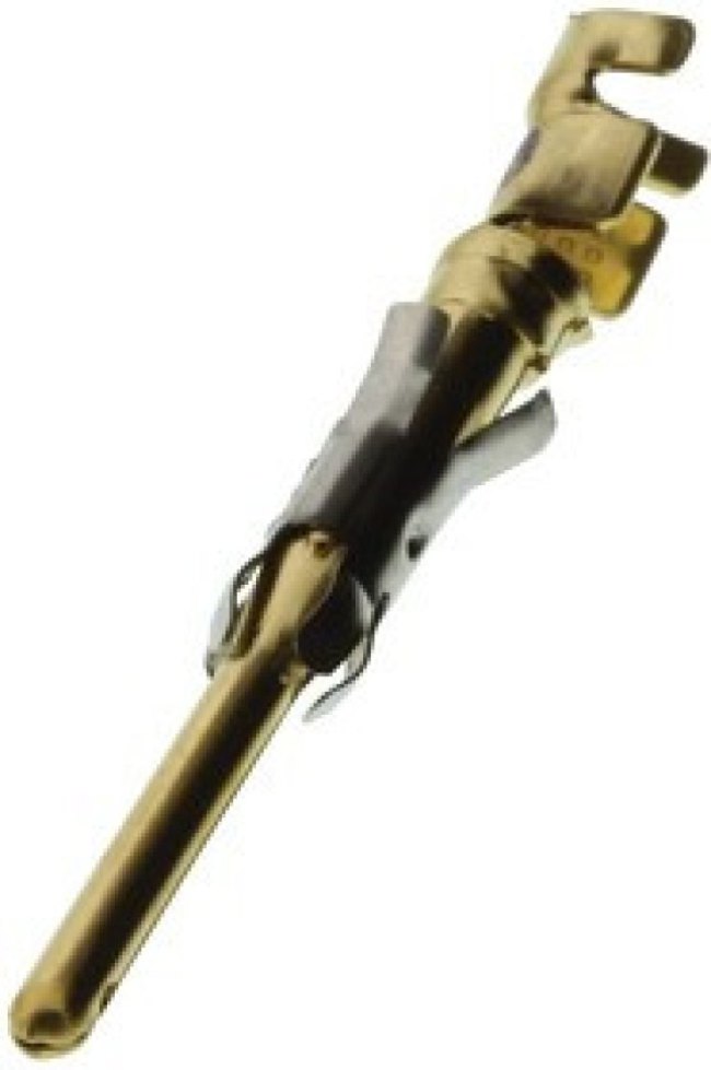 1-163086-0, Контакт, Multimate Type III, Штырь, Обжим, 24 AWG, Контакты с Покрытием из Золота