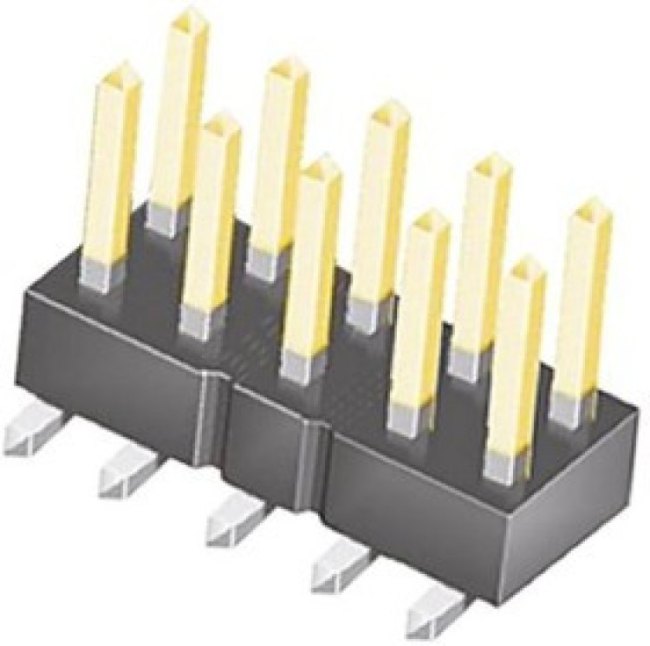 TSM-108-02-T-DV, TSM Series Vertical Surface Mount Pin Header, 16 Contact(s), 2.54mm Pitch, 2 Row(s), Unshrouded TSM-108-02-T-DV, TSM Series Vertical Surface Mount Pin Header, 16 Contact(s), 2.54mm Pitch, 2 Row(s), Unshrouded