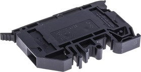 1880390000, W Series Black Fused DIN Rail Terminal, Single-Level, Screw Termination