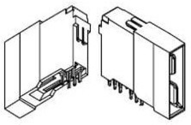 75561-6000, Power to the Board Over Mold Assy 80Am p Press-Fit Plug tin