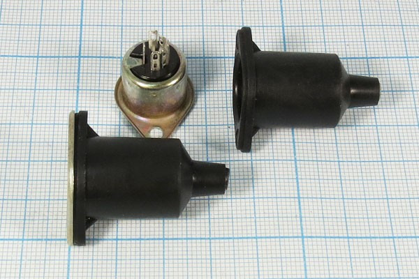 Гнездо DIN, 5HP[45]+1C, на кабель, фланец 2 отверстия/кожух, металл, СГ-5; №347 гн DIN\ 5HP[45]+1C\каб\флан 2отв/кожух\мет\СГ-5