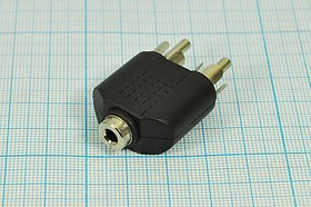 Разъем RCA2 вилка - разъем 3.5 моно розетка