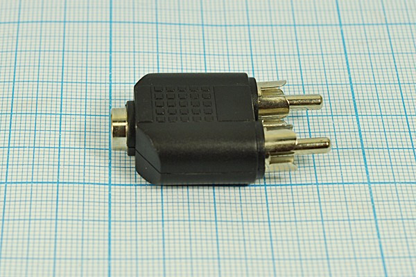 Разъем RCA2 вилка - разъем 3.5 моно розетка