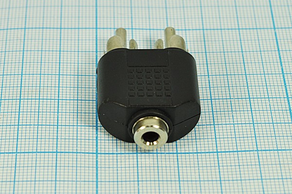 Разъем RCA2 вилка - разъем 3.5 моно розетка