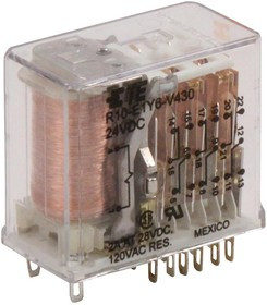 R10-E1Y6-V430, Industrial Relays 6PDT 2A 24VDC 430Ohm GENPURPOSE RELAY