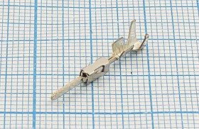 Клемма вилка, 1,5x0,6, 1-1,5мм2, латунь луженая Клемма вилка, 1,5x0,6, 1-1,5мм2, латунь луженая