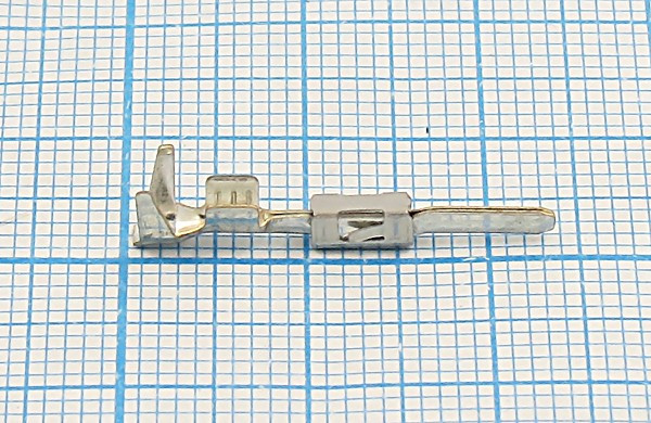 Клемма вилка, 1,5x0,6, 1-1,5мм2, латунь луженая Клемма вилка, 1,5x0,6, 1-1,5мм2, латунь луженая