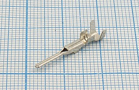 Клемма вилка, 1,5x0,6, 1-1,5мм2, латунь луженая Клемма вилка, 1,5x0,6, 1-1,5мм2, латунь луженая