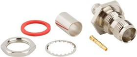 122382, RF Connectors / Coaxial Connectors TNC BULKHEAD CRIMP JACK RG6 75 OHM TEF