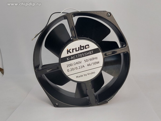 Вентилятор KRUBO K-AC17055HBT 200/240V 50/60Hz 0.20/0.22A 46/50W 172X150X55mm 2pin