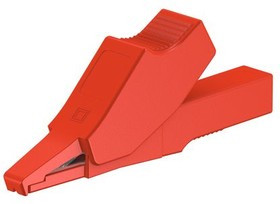 65.9188-22, Crocodile Clip, Brass, 10A, Red