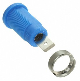 CT2238-6, Test Plugs &amp; Test Jacks 4mm Safety Jack .25 FastonPanel,Blue