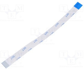 05-12-D-0101-A, FFC cable; Cores: 12; Cable ph: 0.5mm; L: 101mm; 60V; Plating: tinned