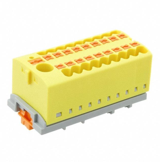 3273116, DIN Rail Terminal Blocks PTFIX 6/18X2,5NS35YE 2.5mm2 w/6mm2 feedin