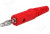 FK8S-RT, Вилка, "банан" 4мм, 32А, 33ВAC, 70ВDC, красный, Длина: 65,5мм FK8S-RT, Вилка, "банан" 4мм, 32А, 33ВAC, 70ВDC, красный, Длина: 65,5мм