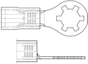 19077-0013, Terminals STAR RING AVIKRIMP ( STEEL) (SRA-S-829-10