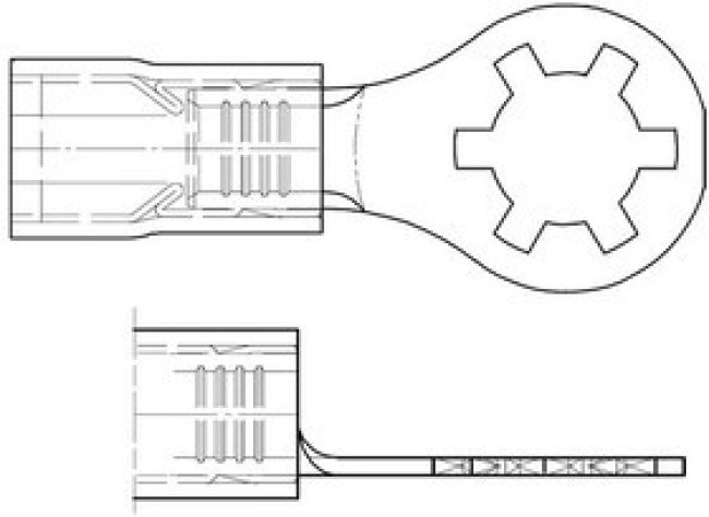 19077-0013, Terminals STAR RING AVIKRIMP ( STEEL) (SRA-S-829-10