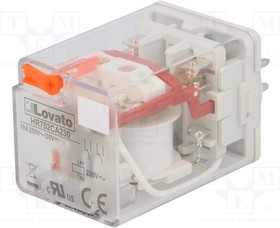 HR702CA230, Реле: электромагнитное, DPDT, Uобмотки: 230ВAC, 10A/250ВAC, 10А