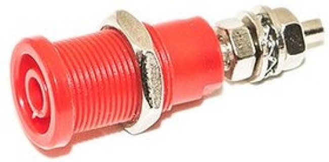 BU-31607-2, Red Female Banana Plug Stud 1 kV, 600 V BU-31607-2, Red Female Banana Plug Stud 1 kV, 600 V