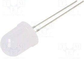 OSW44KA132A, LED; 10mm; white; 10000?12000mcd; 30°; Front: convex; 2.7?3.4V