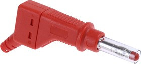 66.9328-22, Red Male Banana Plug, 4 mm Connector, Screw Termination, 32A, 600V, Nickel Plating