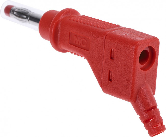 66.9328-22, Red Male Banana Plug, 4 mm Connector, Screw Termination, 32A, 600V, Nickel Plating