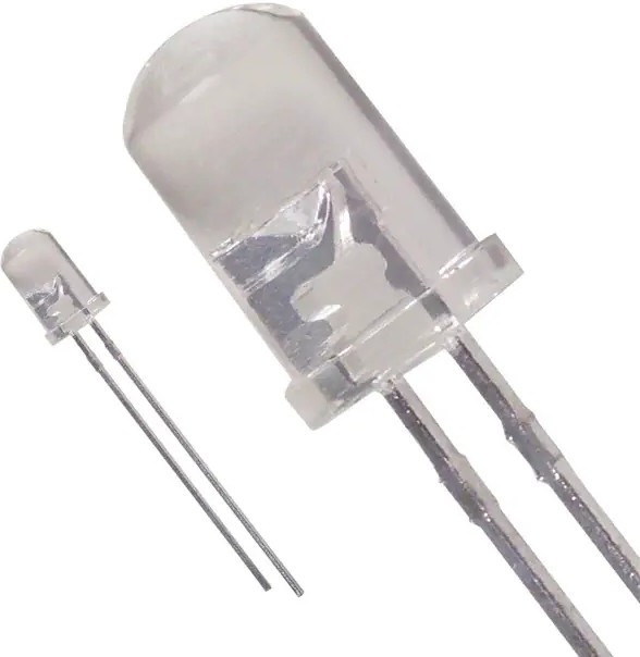 LTL2T3TBK5, Светодиод, 5мм, голубой, 520-3200мкд, 30°, Поверхность выпуклая