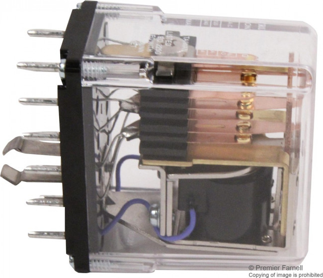 219BBXP-115/125VDC, RELAY, DPDT-NO, 240VAC, 28VDC, 10A