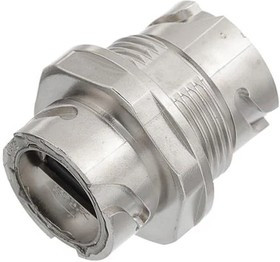 17-111264, Modular Connectors / Ethernet Connectors INLINE CPLR BAYONET SIDES MTL UNSHLD