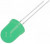 OSG5TAA1K4A, LED; 10mm; green; 220?330mcd; 180°; Front: convex; 2.8?3.6V