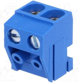 DG332K-5.0-02P-12, Клеммник винтовой, 2-контактный, 5мм, прямой DG332K-5.0-02P-12, Клеммник винтовой, 2-контактный, 5мм, прямой