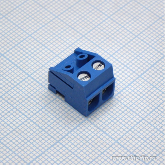 DG332K-5.0-02P-12, Клеммник винтовой, 2-контактный, 5мм, прямой DG332K-5.0-02P-12, Клеммник винтовой, 2-контактный, 5мм, прямой