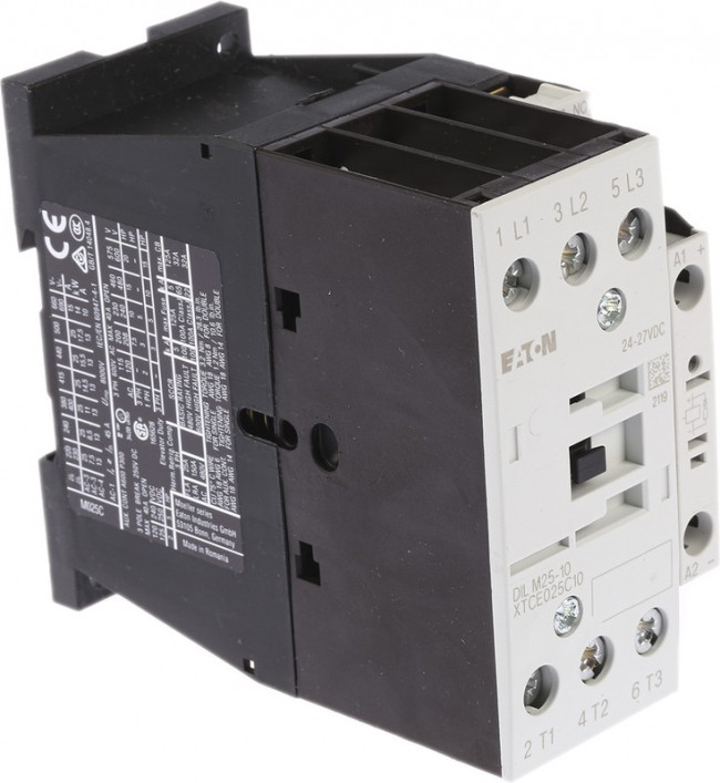 DILM25-10-24VDC, Контактор 25 А, управляющее напряжение 24-27В (DС)