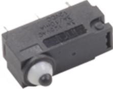 ZMSH00130P00PSC, Switch Snap Action N.O./N.C. SPDT Pin Plunger 0.01A 12VDC 1.27N Thru-Hole PC Pins Bulk