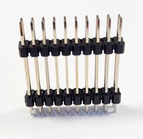 DS1029-04-2X10P8BVA10-B, (PLHD-20), Штыревой соединитель, 2х10 шаг 2,54мм.,двухрядный (A=6.00мм, H=10.40мм, B=3.00мм) DS1029-04-2X10P8BVA10-B, (PLHD-20), Штыревой соединитель, 2х10 шаг 2,54мм.,двухрядный (A=6.00мм, H=10.40мм, B=3.00мм)