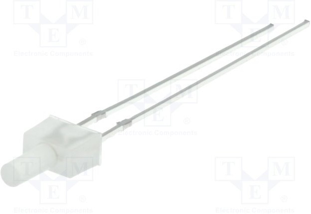 OSW5YK7K92B, LED; 2mm; white cold; 500?750mcd; 90°; Front: flat; 2.8?3.6V; THT