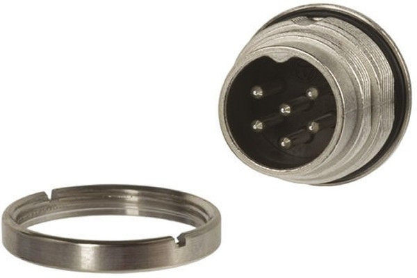 C091-31C004-100-2, Circular DIN Connectors MALE RECEPTACLE 4 WAY