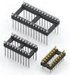 160-40-324-00-001000, Conn DIP Adapter HDR 24 POS 2.54mm Solder ST Thru-Hole Tube