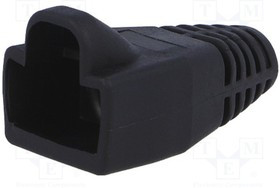 MHRJ45SRB-BK, Корпус вилки RJ45, 6мм, Цвет: черный